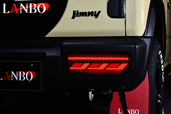 新型 ジムニーJB64 ジムニーシエラ JB74 LEDテールランプ 流れるウインカー シーケンシャルウインカー スモークレンズ - 2
